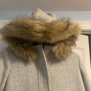 JCrew Grey Chateau parka; Size 10
